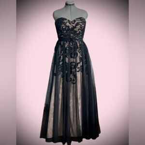 Betsy and Adam tulle maxi dress, fits like sz 8( says size 12)